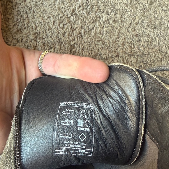 Taos distressed charcoal grey lace-up boots, women’s EU sz. 39/ US 8.5, perfect - Picture 7 of 11